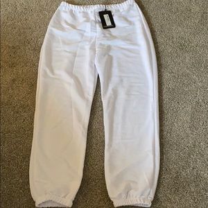 White sweatpants